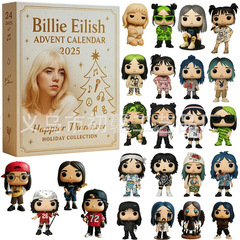 跨境新品 圣诞节Billie Eilish 2025 年降临节日历平面亚克力装饰