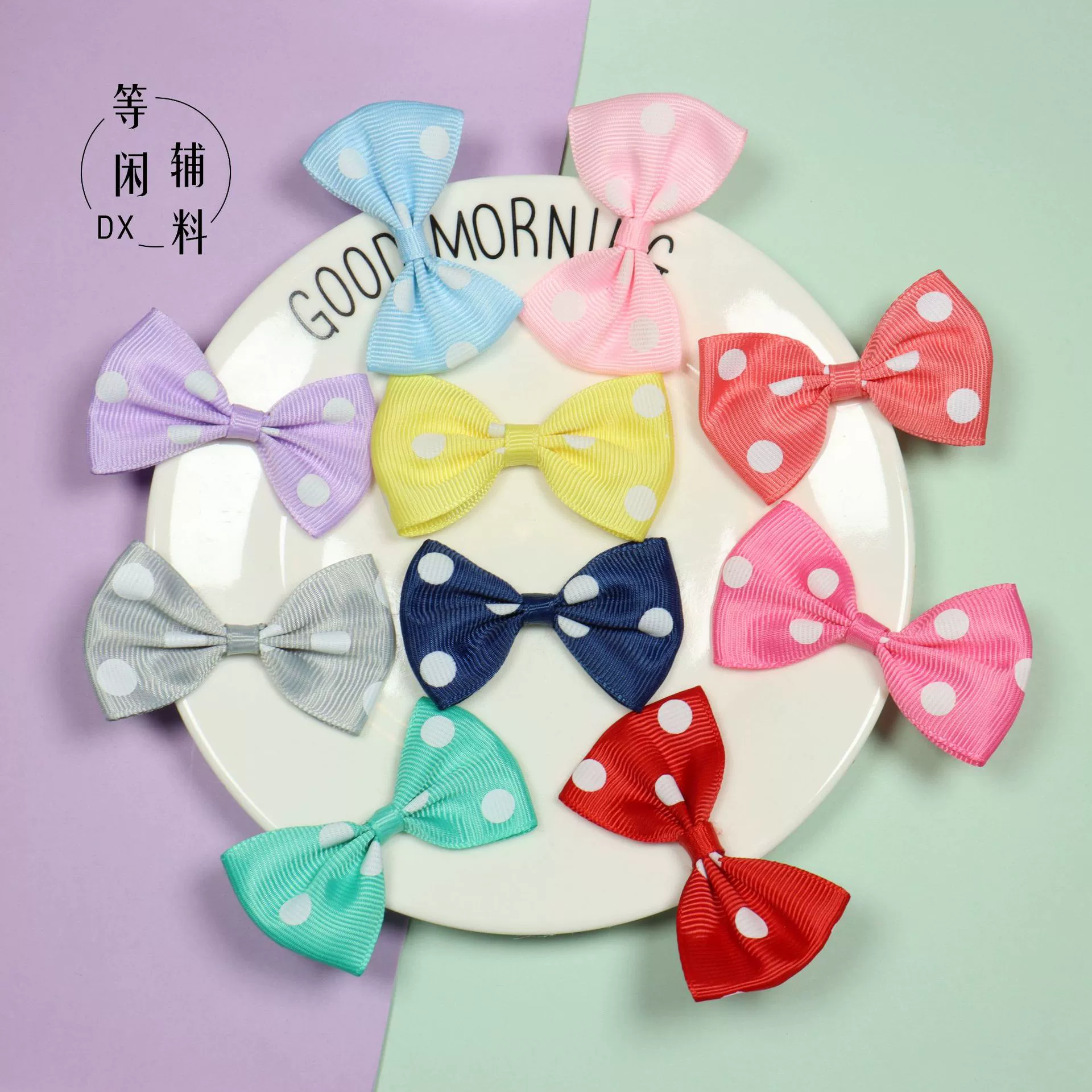 6 см большой ребристая лента в горошек DIY лук ручной работы одежда ювелирные аксессуары лук в наличии