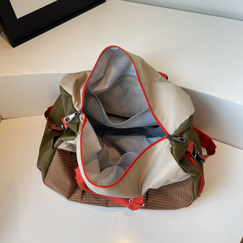Bolsa de viaje corto de gran capacidad bolsa de equipaje expandible bolsa deportiva de ocio bolsa de ejercicios de mujer separación seca y húmeda mochila
