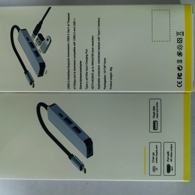 クロスボーダータイプ c4-in-1USB3.0HUB マルチポート拡張ドック多機能ハブ 4-in-1 スプリッター|undefined