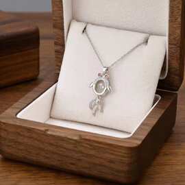 创客S925纯银金鱼灵动吊坠时尚小众设计高级感余生有你送女友礼物