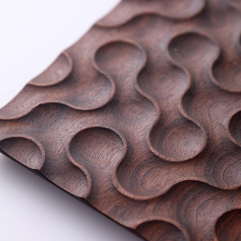 [Calidad Xiangjia] Bandeja de té fresca Bandeja de té de madera Bandeja de madera para el hogar Bandeja de comedor estilo ins Bandeja de té de madera