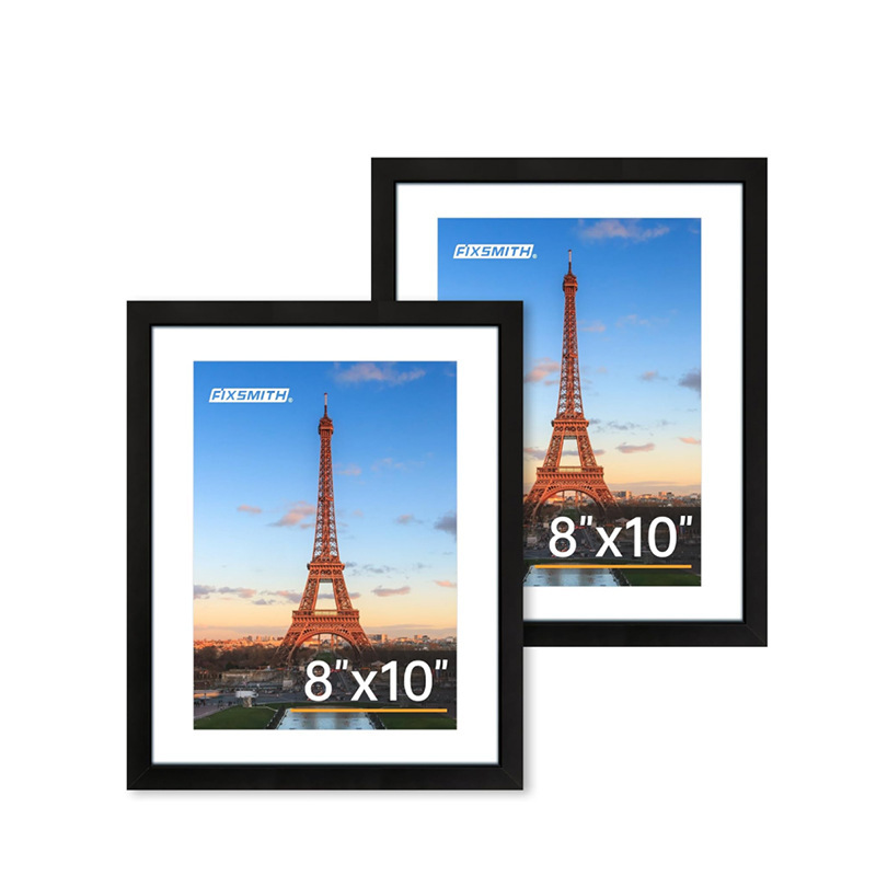 European and American Amazon Cross-Border Black 2-Piece Set Photo Frame Display Stand 6-Inch 7-Inch 8inch 10inch A4 Photo American-Style Decoration