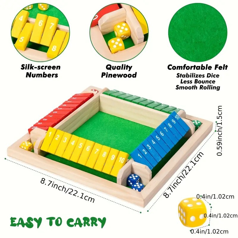Cross-Border Children's Educational Toys, Flip Card Table Game, Shut the Box, Ktv Party Drinking Game Cross-Border Children's Educational Toys, Flip Card Table Game, Shut the Box, Ktv Party Drinking Game
