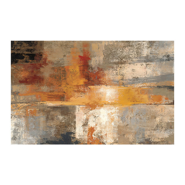 Arte moderno abstracto color amarillo lienzo mural póster de arte de la pared dormitorio sala de estar decoración moderna