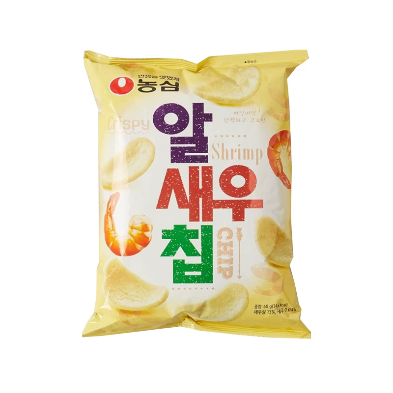 Набор снэков Nongshim — корейские чипсы и крекеры, набор 16–20 пакетов (68–96 г каждый)