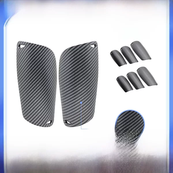 New Ultra-Light Carbon Fiber Pattern Football Shin Guards Professional Player Training Foot Guards Football Socks Set Protective Pads Wholesale
