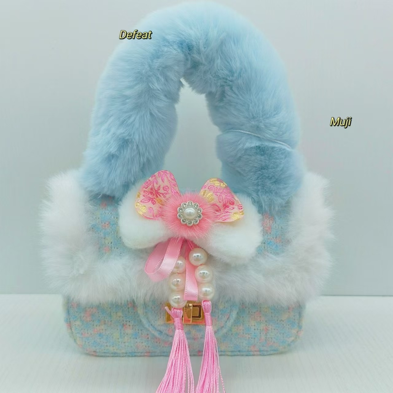 Guofeng bolso infantil bolso de peluche bolso de hombro mochila princesa bolso de cambio bolso accesorios bolso pequeño
