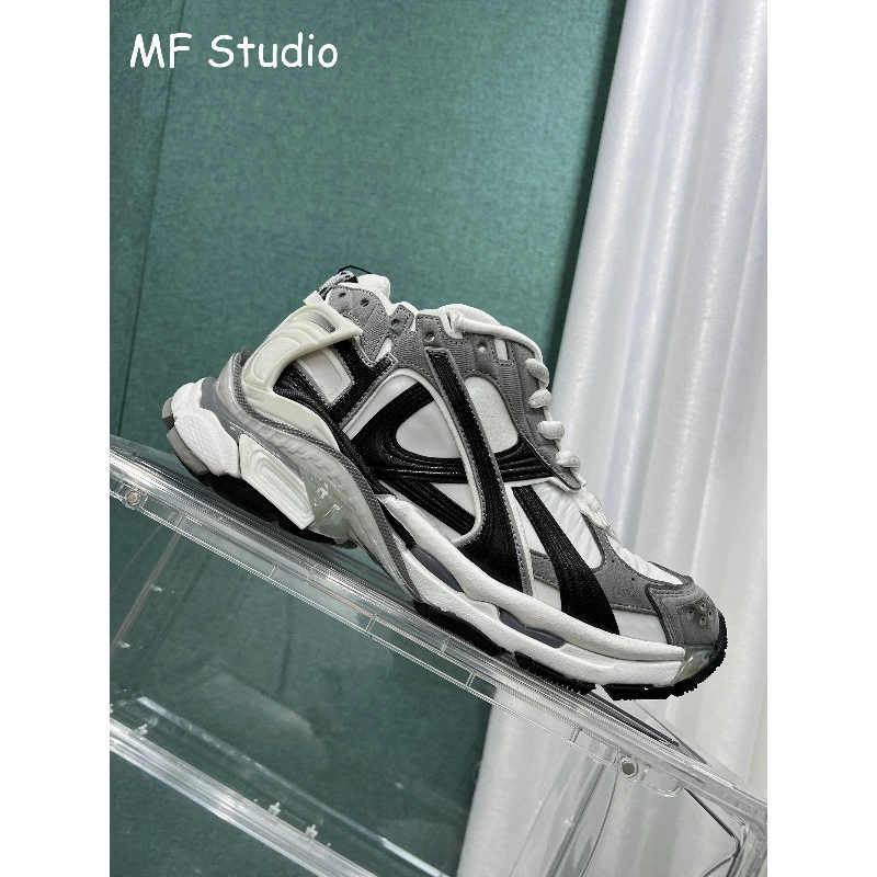 Высококачественная роскошная обувь для папы, спортивная повседневная обувь в стиле ретро для бега, парные туфли на толстой подошве, цвет панды 7,5 поколения.