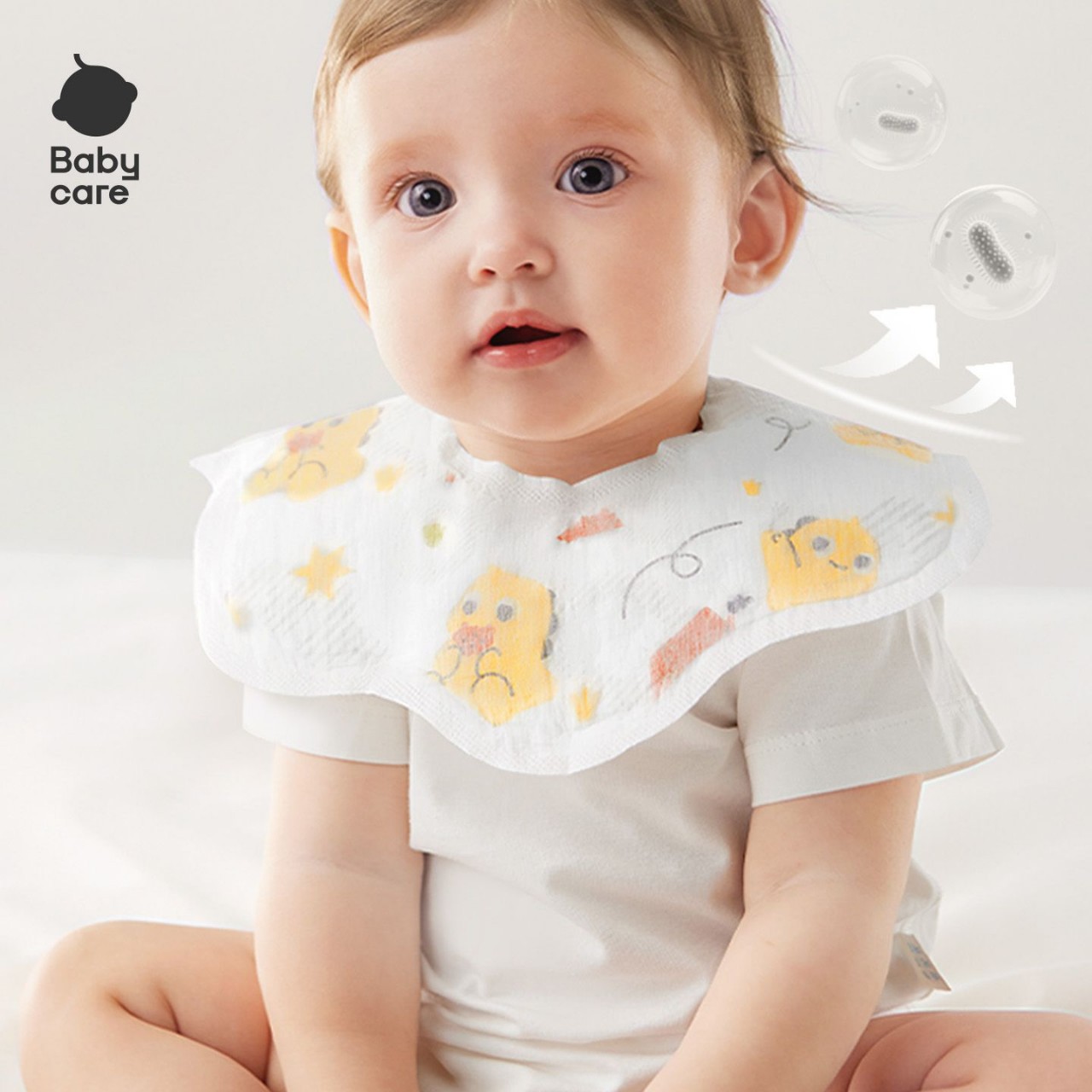 BABYCARE一次性围兜宝宝吃饭围兜喂饭围嘴饭兜神器防水防脏口水巾