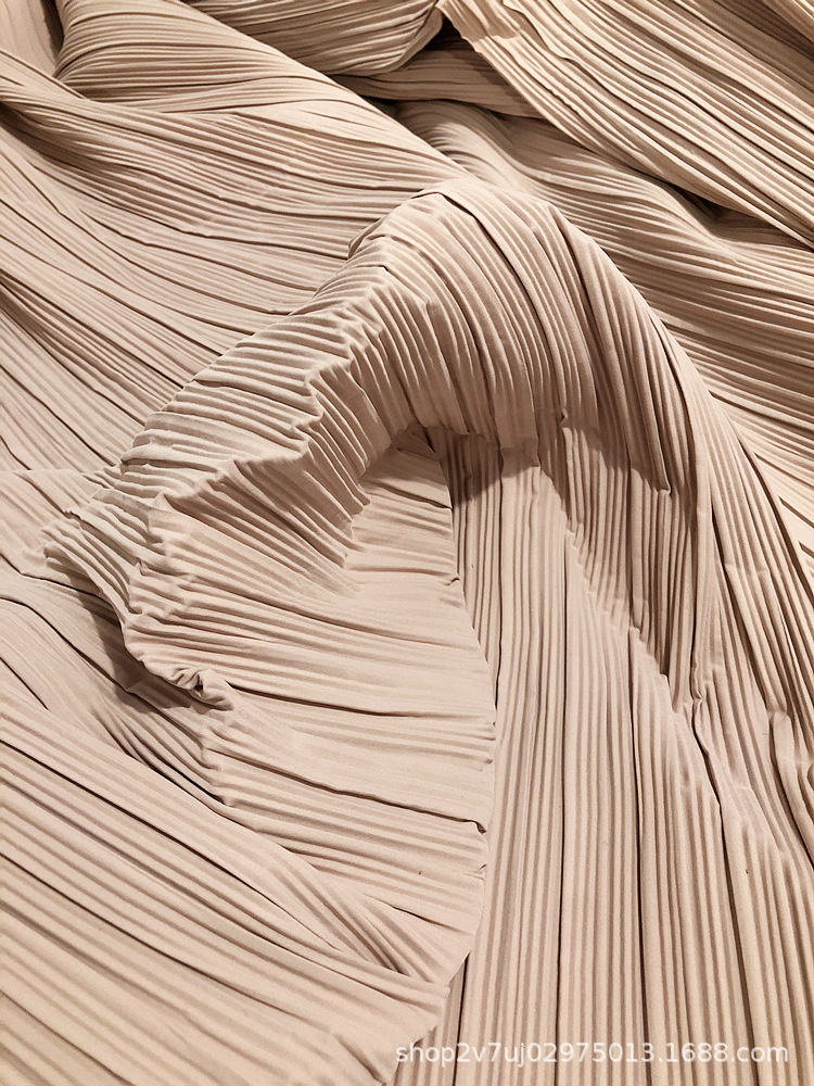 三宅一生シワ生地布地diy三宅一生背景装饰画圧シワ生地レモン布坊