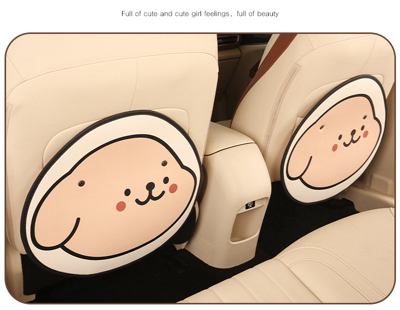 Car Seat Back Anti-Kick Pad Rear Universal Cartoon Kidsren's Stain-Resistant Car Rear Seat Protective Pad Protective Pad