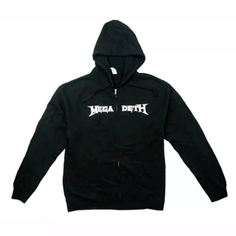 Autumn and Winter Megadeth Magudice Heavy Metal Band Punk Retro Street Foreign Trade Classic Hooded Sweater