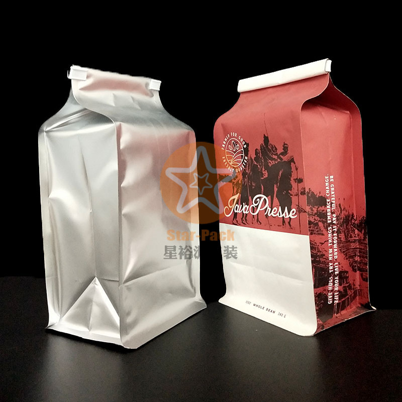 新品创意铁条卷边拉链自封八边封咖啡袋