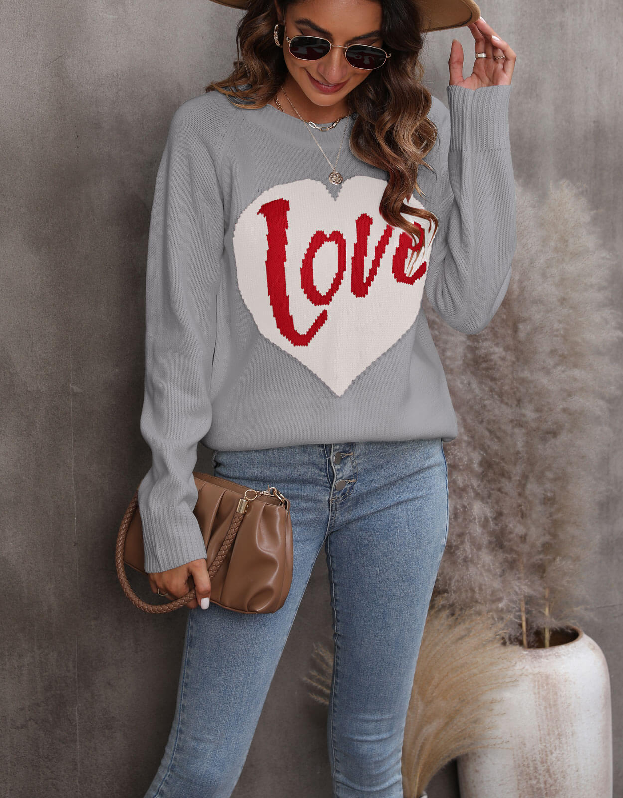 Women's Sweater Long Sleeve Sweaters & Cardigans Elegant Streetwear Letter Heart Shape display picture 23