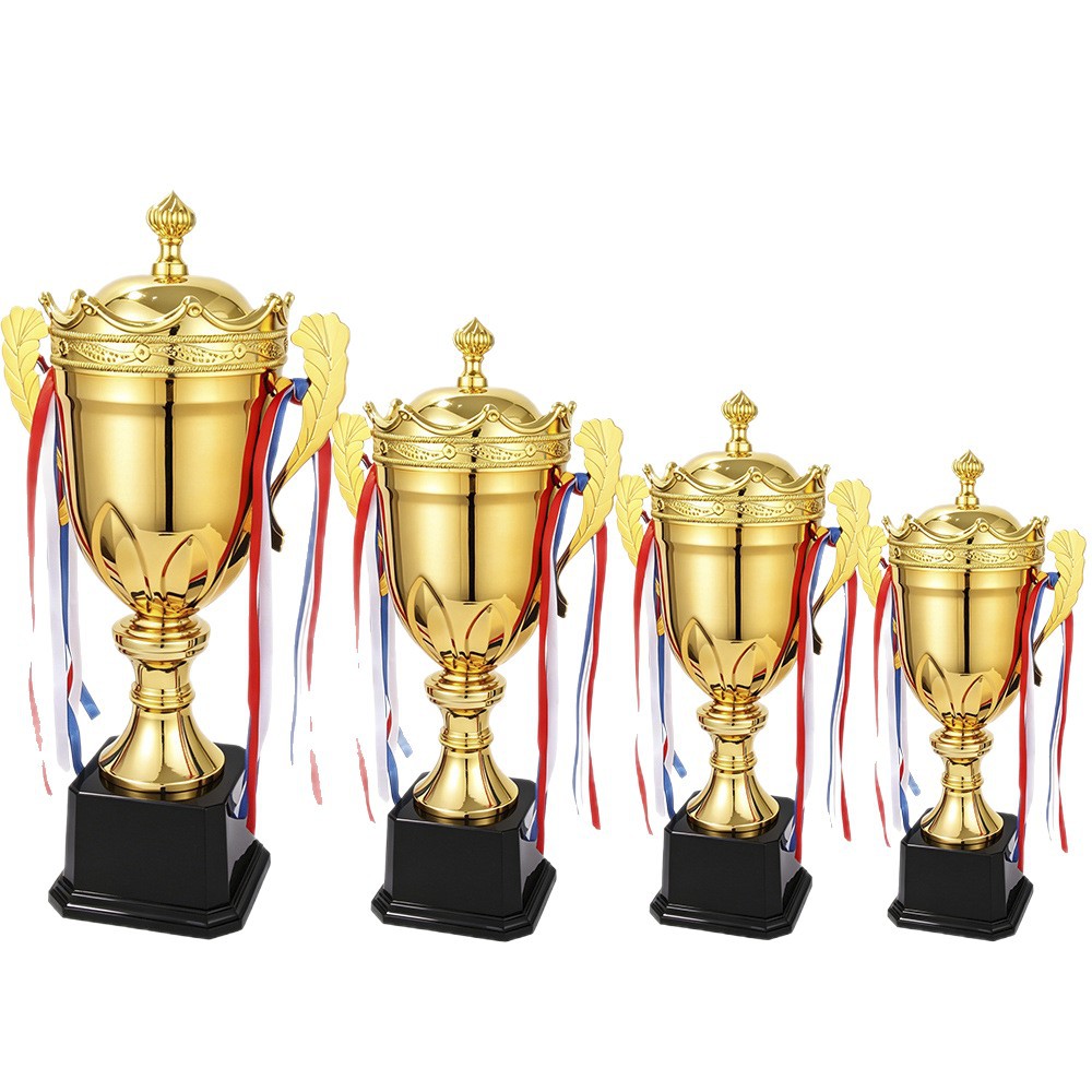 Fábrica directa trofeo de metal competitivo creativo trofeo de fútbol de eventos de fútbol de baloncesto