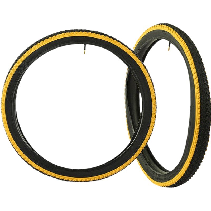Neumáticos de bicicleta, neumáticos interiores y exteriores para bicicletas de montaña y BMX, neumáticos gruesos de 20 pulgadas de colores para niños.