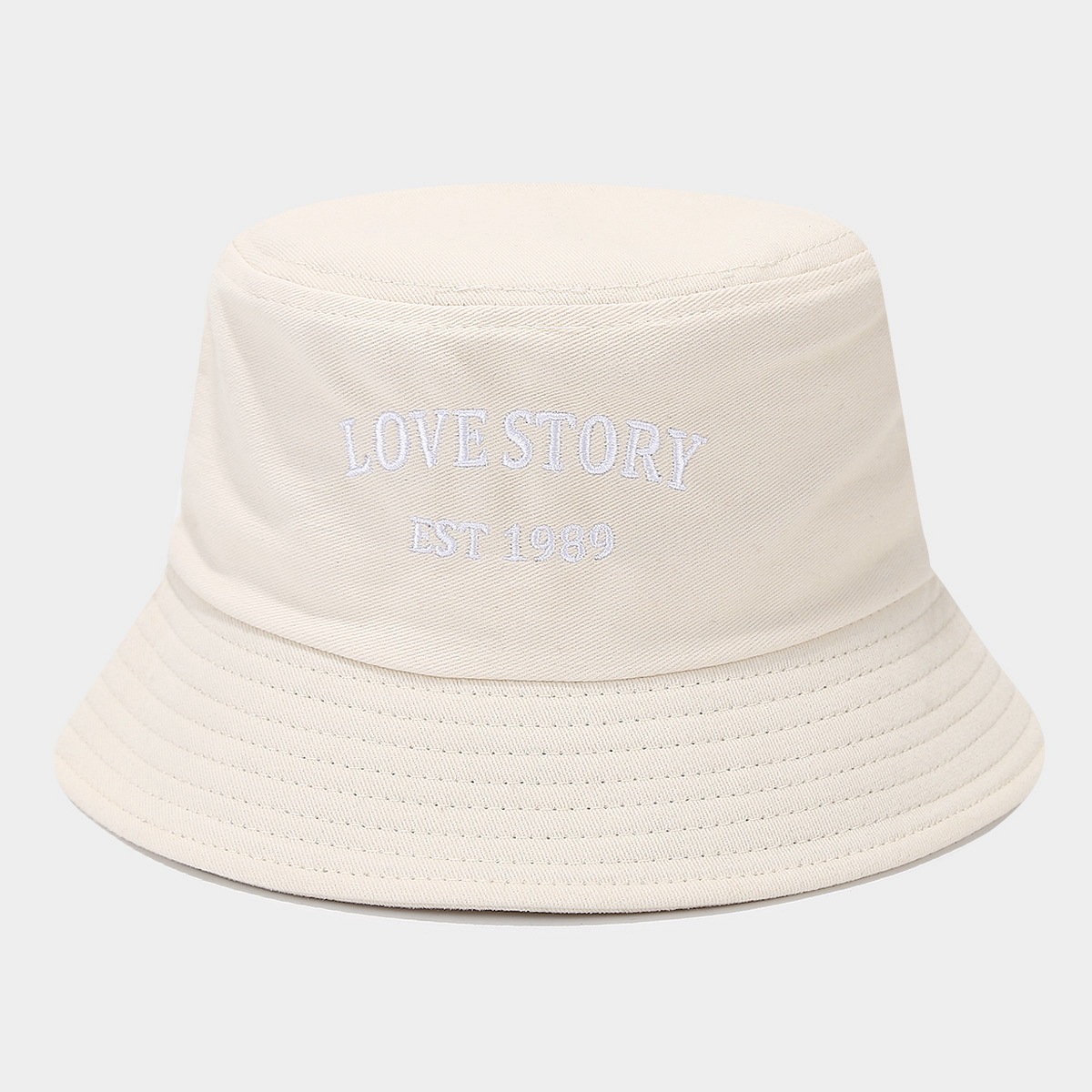 Moda europea y americana letras bordadas sombrero de pescador mujer verano al aire libre versátil sombrero de sol sombrero de sol para hombres sombrero de bañera protección solar image 9