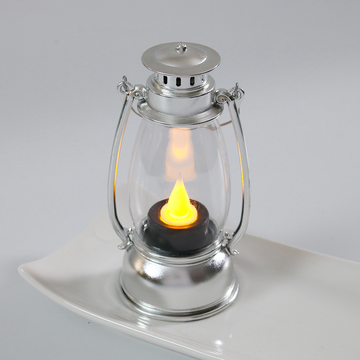 미디엄 드립 말 랜턴 실버