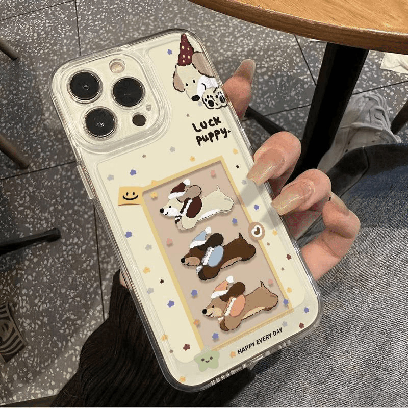 Christmas Cute Puppy for Apple 15PROMAX Mobile Phone Case iPhone14 Niche 13 All-inclusive 12 Soft Case 11 Christmas Cute Puppy for Apple 15PROMAX Mobile Phone Case iPhone14 Niche 13 All-inclusive 12 Soft Case 11