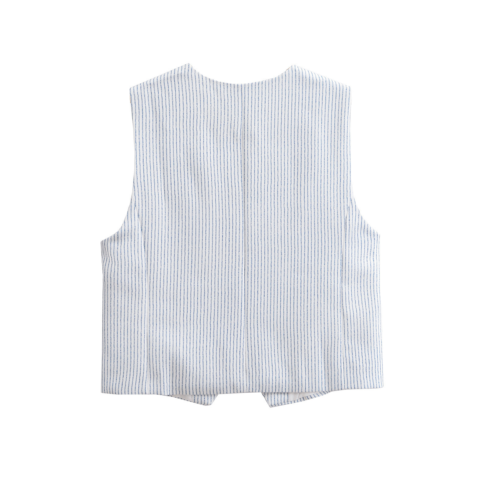 Women's clothing 2024 autumn/winter new fashion striped sleeveless vest shorts set_voghion.com