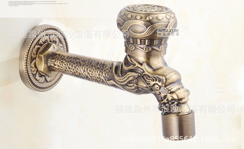 Antique-style washing machine faucet, European retro mop, pool faucet, thickened and lengthened, single-cooling 4 fen factory supply Application Scenario