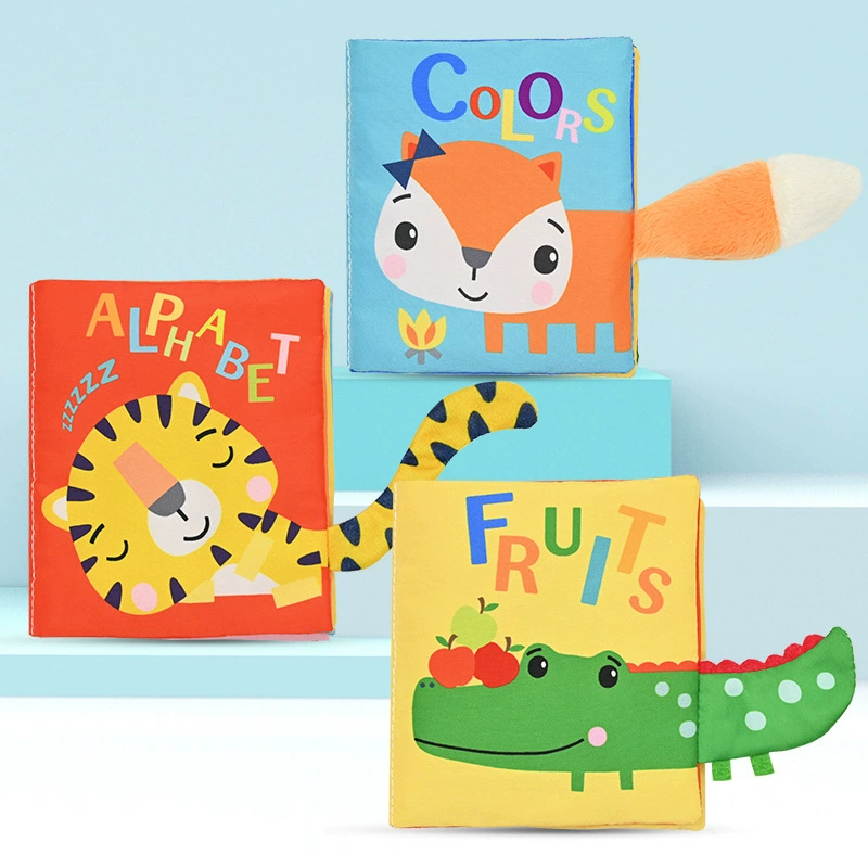 3D тканевая книга, развивающая игрушка раннего обучения — прочная крошкотестимость, грызть безопасная для малыша