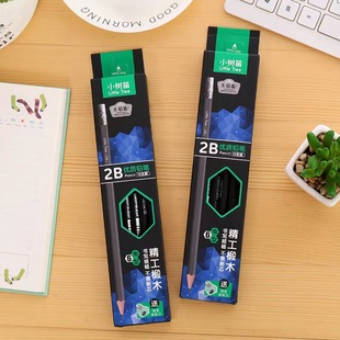 Small Saplings 2B Exam Pencil Student Writing Pencil 12 Boxes Basswood Hexagonal Pencil 2111203