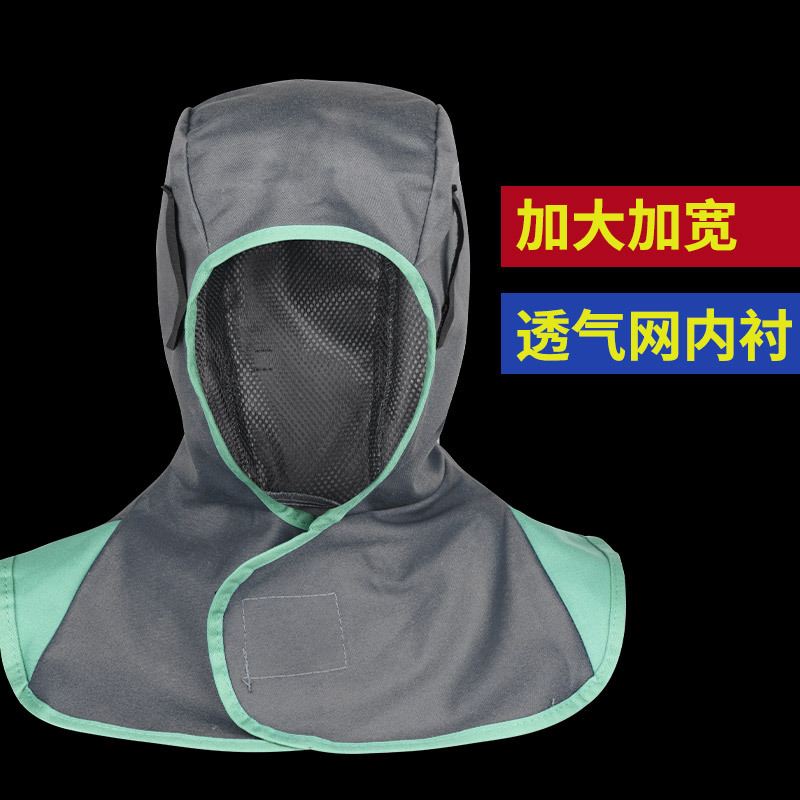 Soldadura ignífugo sombrero a prueba de polvo chale pulido anti-splash sombrero soldador chale a prueba de quemaduras fábrica al por mayor