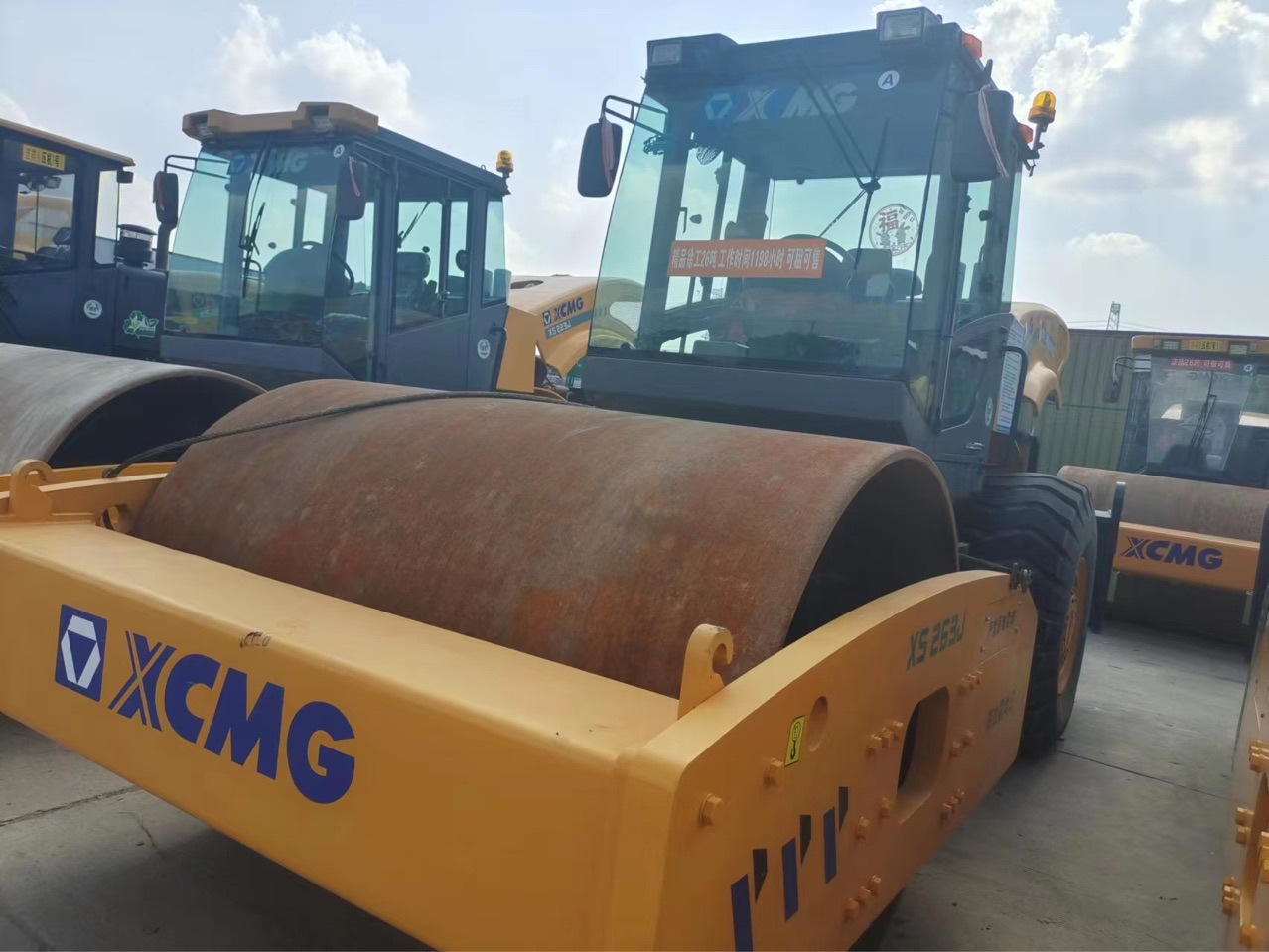 El rodillo de carretera de segunda mano del motor XCMG 223 trabaja durante 200 horas