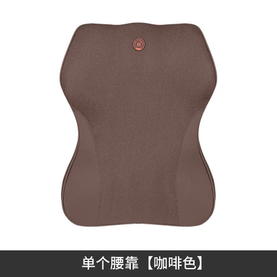 Lumbar Support, Car Massage Remote: Headrest - ordinary-lumbar-support-brown
