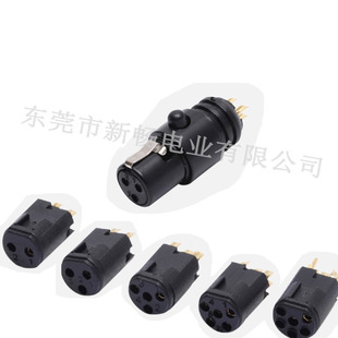 Injection Molded Microphone Mini Xlr Plug 2 Core 3 Core 4 Core 5 Core 6 Core Male and Female Docking