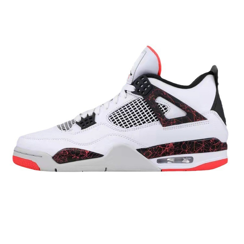 Putian zapatos de comercio exterior AJ4 rojo y azul Duan Duan lava caliente gran París Joe4 antideslizante desgaste zapatos de baloncesto deportivo universal image 6