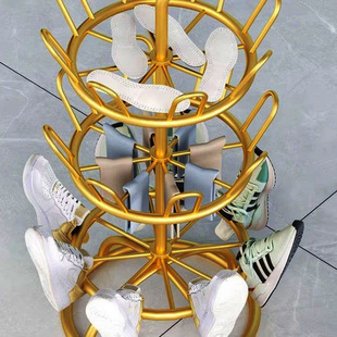Sandal Rack Drying Shoe Rack Shoe Drying Artifact Drying Shoes Outdoor Balcony Home Hanging Shoe Floor-Standing Slippers Rotating Rack