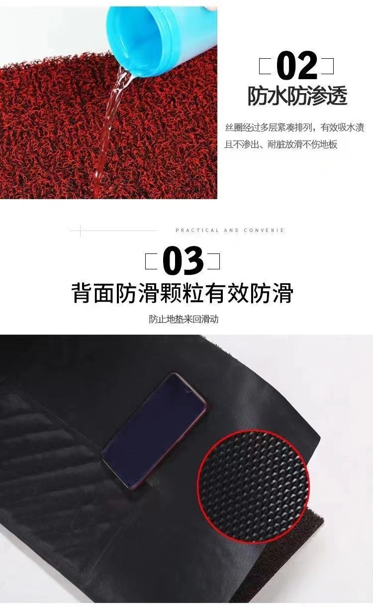Car floor mat, single piece, universal model for the driver's side, silk loop mat, easy to clean, car mat, car foot pad, can be cut to size