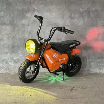 Elektrikli motosikletlər Mini Stroller Two-Wheeled Motorcycle for - orange-red