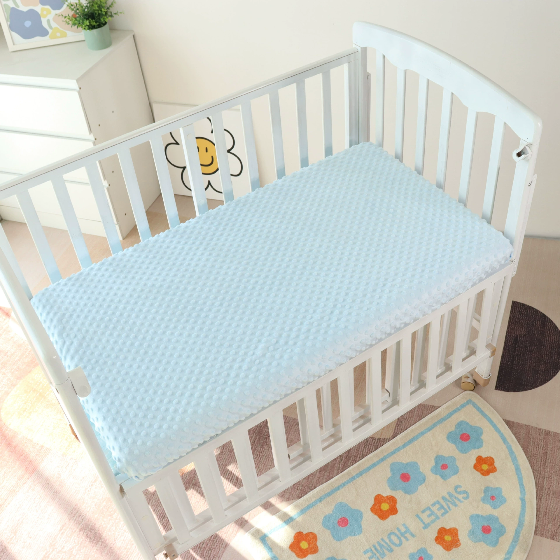 Осенне-зимняя простыня для кроватки, бархатная утолщенная шапочка для малышей, успокаивающий бархатный наматрасник из молочного бархата, детский вместительный лист для детского сада