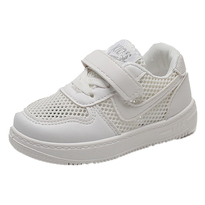 Children's White Sneakers 2026 Summer New Model Boys' and Girls' Sports Shoes Breathable Casual Mesh Panel Shoes Baby Shoes Single