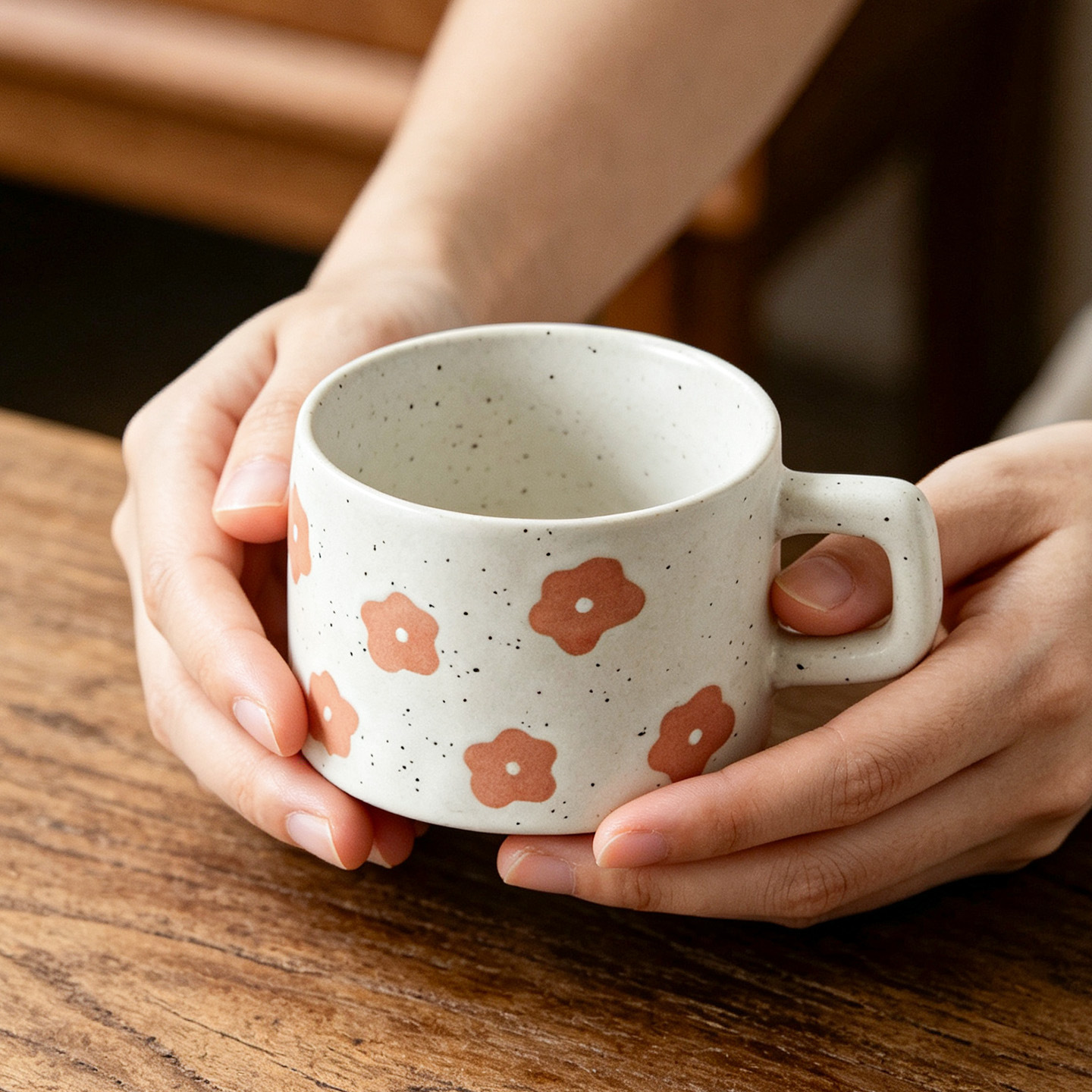 Taza de flores taza de café dulce o salado taza de cerámica taza de marca de oficina casa taza de agua taza de pareja taza de menú