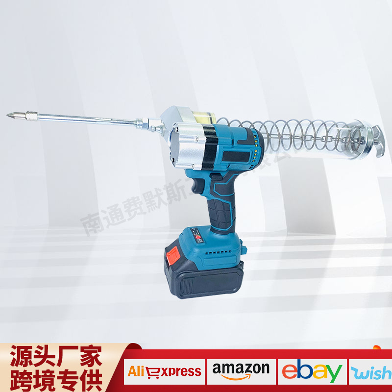 跨境锂电黄油枪牧田插口高压全自动电动打油枪无线充电式出便携式
