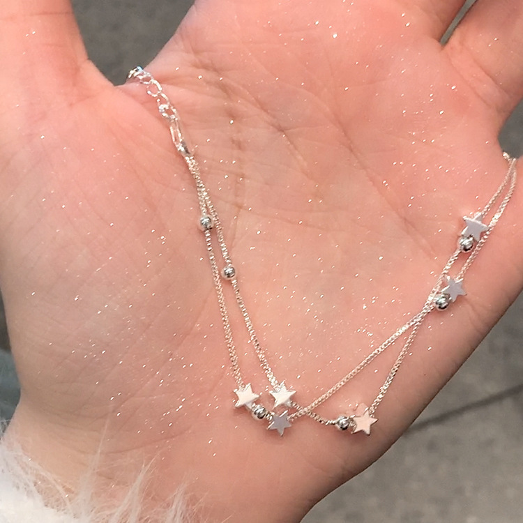 新しい星のブレスレットの女子学生の流れ星の二重のブレスレットは軽くて豪華です。|undefined