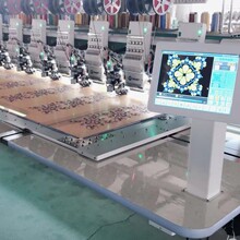 银河机电全自动高速绣花机 多功能服饰4晶片 翻片绣 毛巾绣绳绣