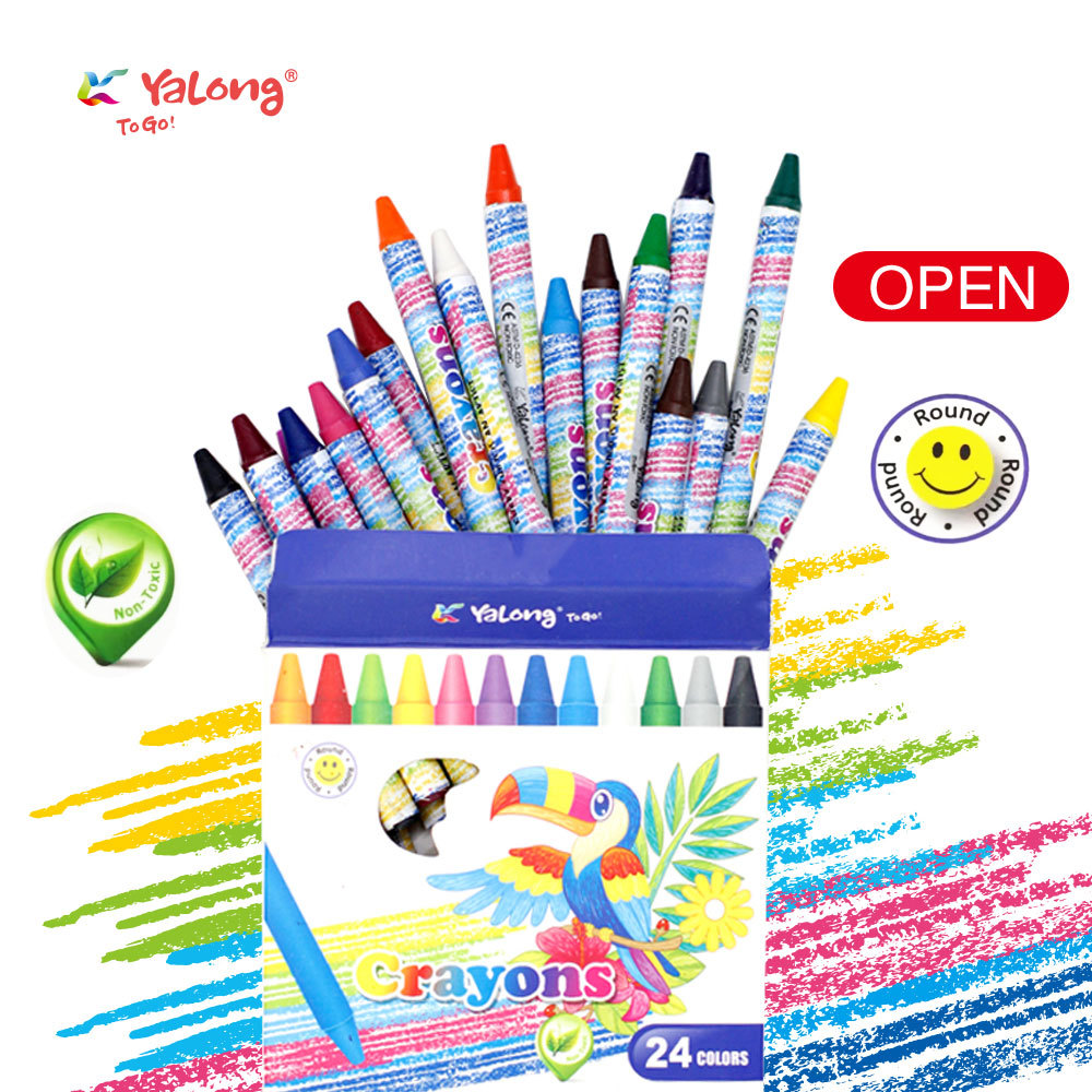 Set de Crayones Multicolor para Niños de Papel para Arte Escolar
