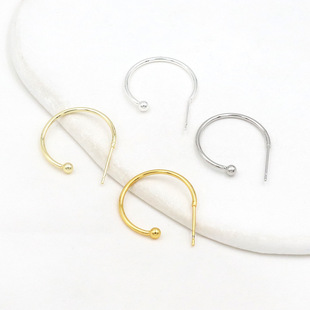 ��ɫ18K���C�ζ�Ȧ925�y�diy������14K����ɫ�U�ն��� A38