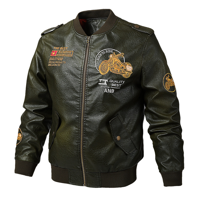 Motocicleta verde militar