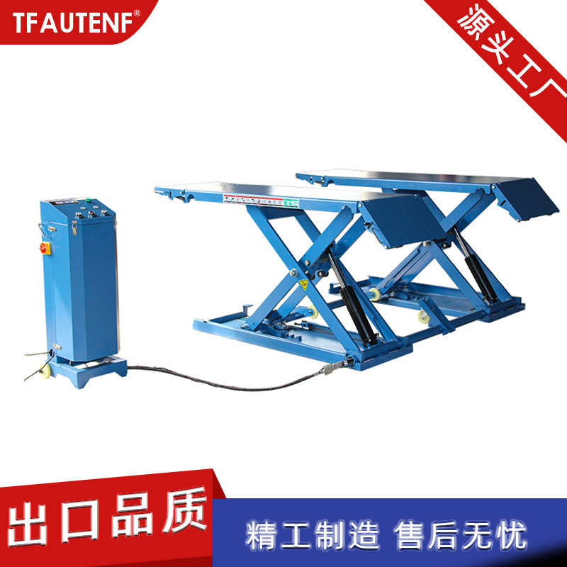 Elevador de tijera de coche pequeño cizalla surco-plataforma de elevación libre elevación hidráulica de automóviles de reparación de automóviles