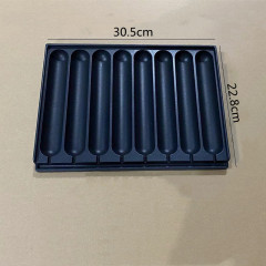 8管烤腸機模具章魚小丸子烤盤8棍烤腸烤盤脆皮烤香腸機器烤鳥蛋盤