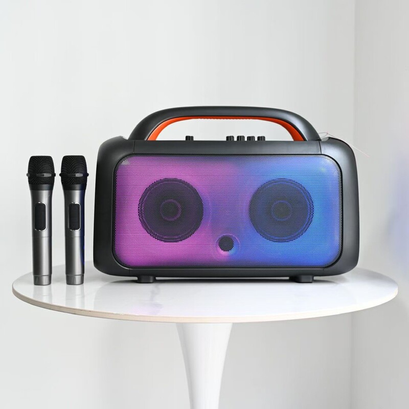 Portable Satchel Dual 6.5inch Bluetooth Speakers Flame Light Rgb Light 60W High Power Outdoor Lawn Karaoke Portable Satchel Dual 6.5inch Bluetooth Speakers Flame Light Rgb Light 60W High Power Outdoor Lawn Karaoke