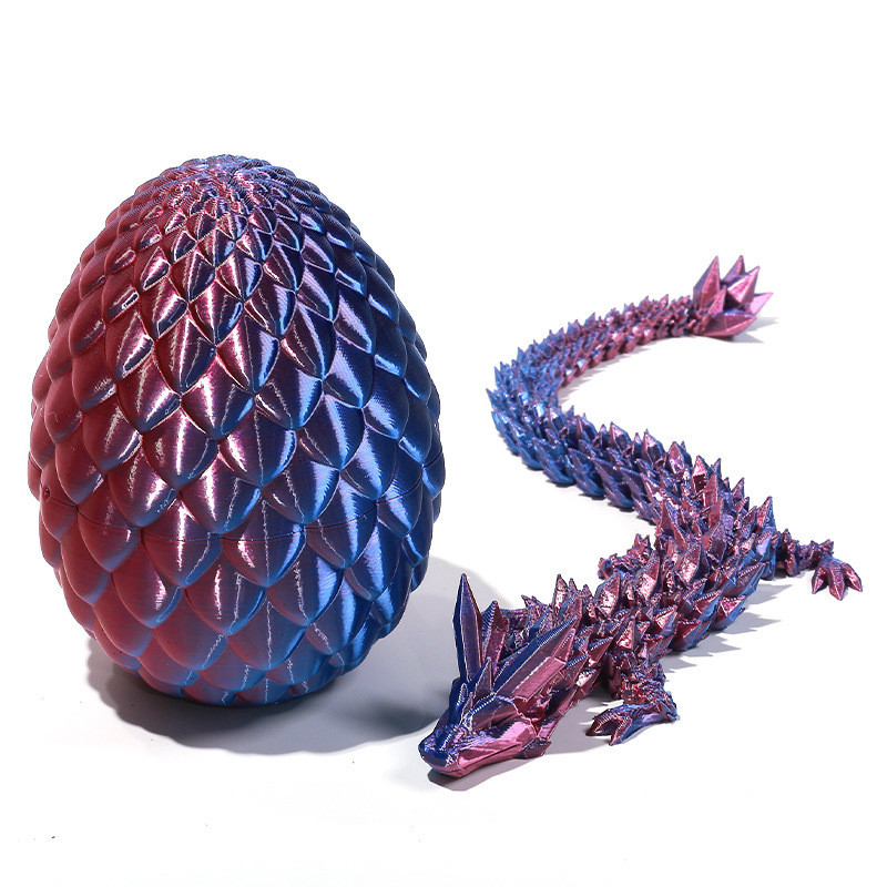 3D プリントクリスタルドラゴンモデル子供のおもちゃ関節可動ドラゴン車の装飾品宝石ドラゴンセットフィギュア|undefined