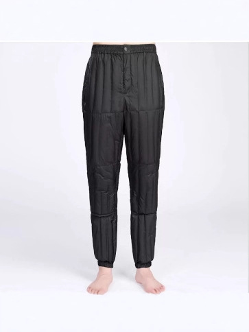 Pantalones de pluma de hombre de mediana edad, pantalones blancos de invierno grandes, ropa interior de invierno gruesa, delgada y caliente, larga image 3